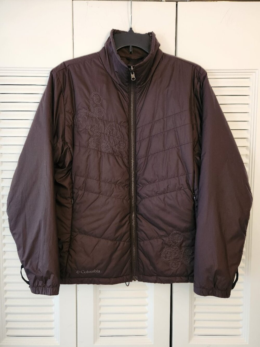 Columbia Interchange Inner Insulating Jacket in Chocolate Brown Women's Large
